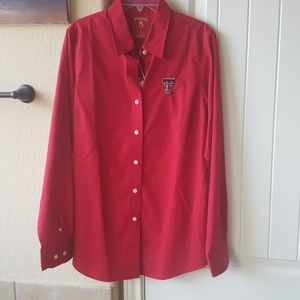 Women's Texas Tech collared blouse